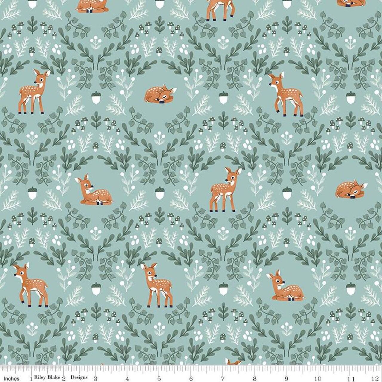 Fabric Riley Blake Songbird Wild Fawns Twilight Creatures by the Quarter Yard C15361-SONGBIRD